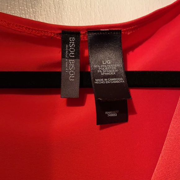 Bisou Bisou Top Coral-Orange - Picture 2 of 3